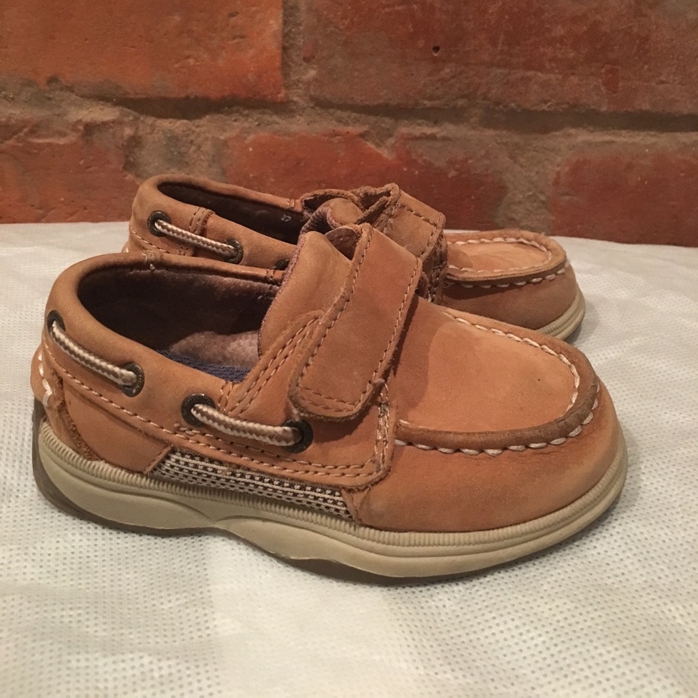 Sperry toddler Velcro slip one